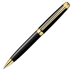 Caran d'Ache Léman schwarz/gold Kugelschreiber