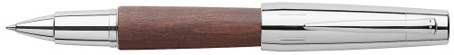 Faber-Castell E-MOTION Holz dunkelbraun/Metall glanz Roller