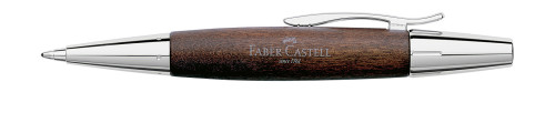 Faber-Castell E-MOTION Holz dunkelbraun/Metall glanz Kugelschreiber