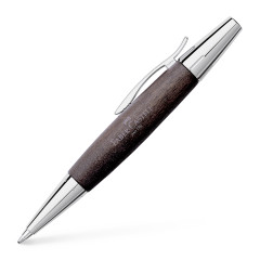 Faber-Castell E-MOTION Holz schwarz/Metall glanz Kugelschreiber