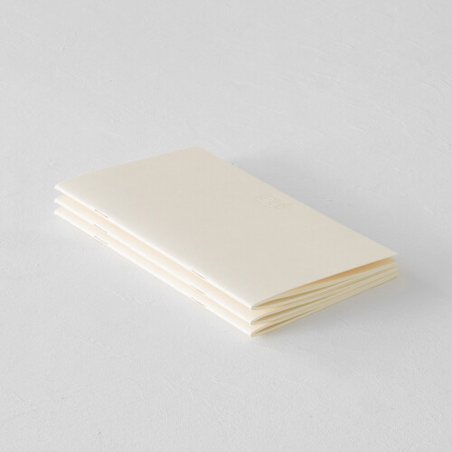 MD Paper Notebook b6 3er Set blanco