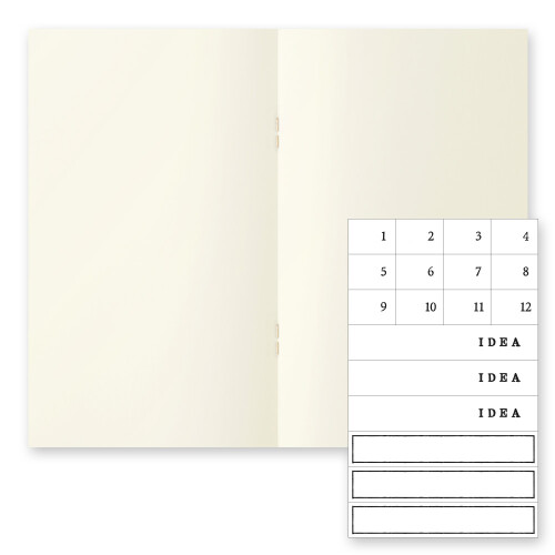 MD Paper Notebook b6 3er Set blanco
