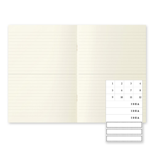 MD Notebook Light 3er Set A5 liniert