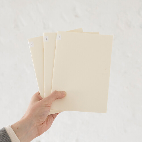 MD Paper Notebook Light A5 3er Set blanco