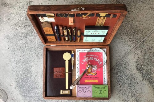 Galen Leather Writing Box