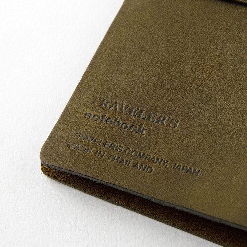 Travelers Notebook Passport Size Lederhülle olive