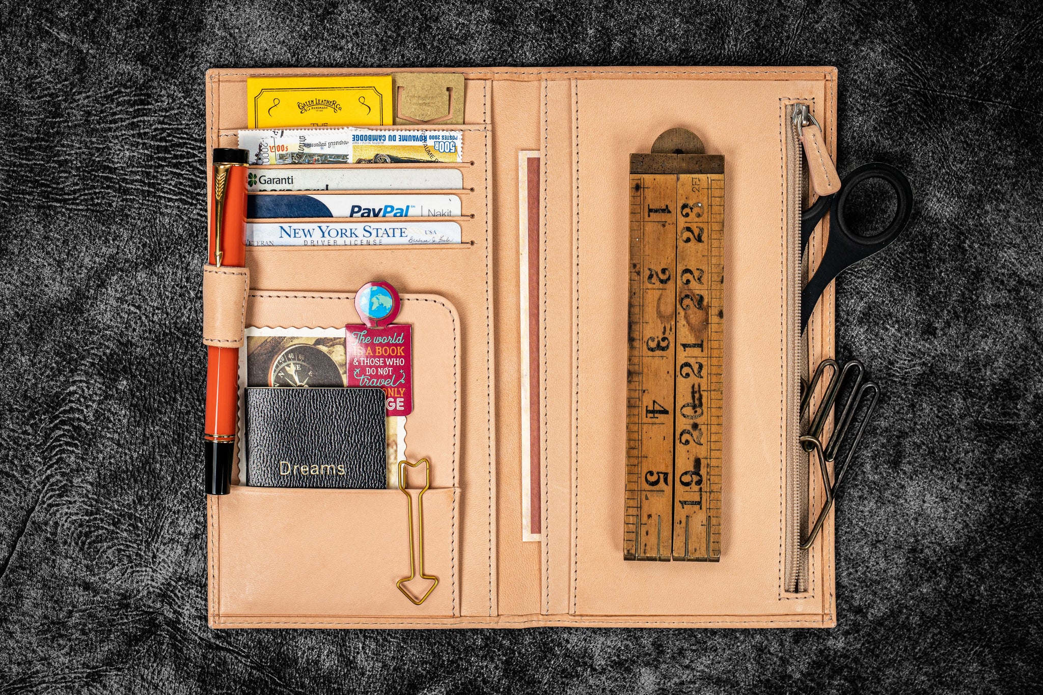 Galen Leather Ledereinlage für Traveler's Notebook natur