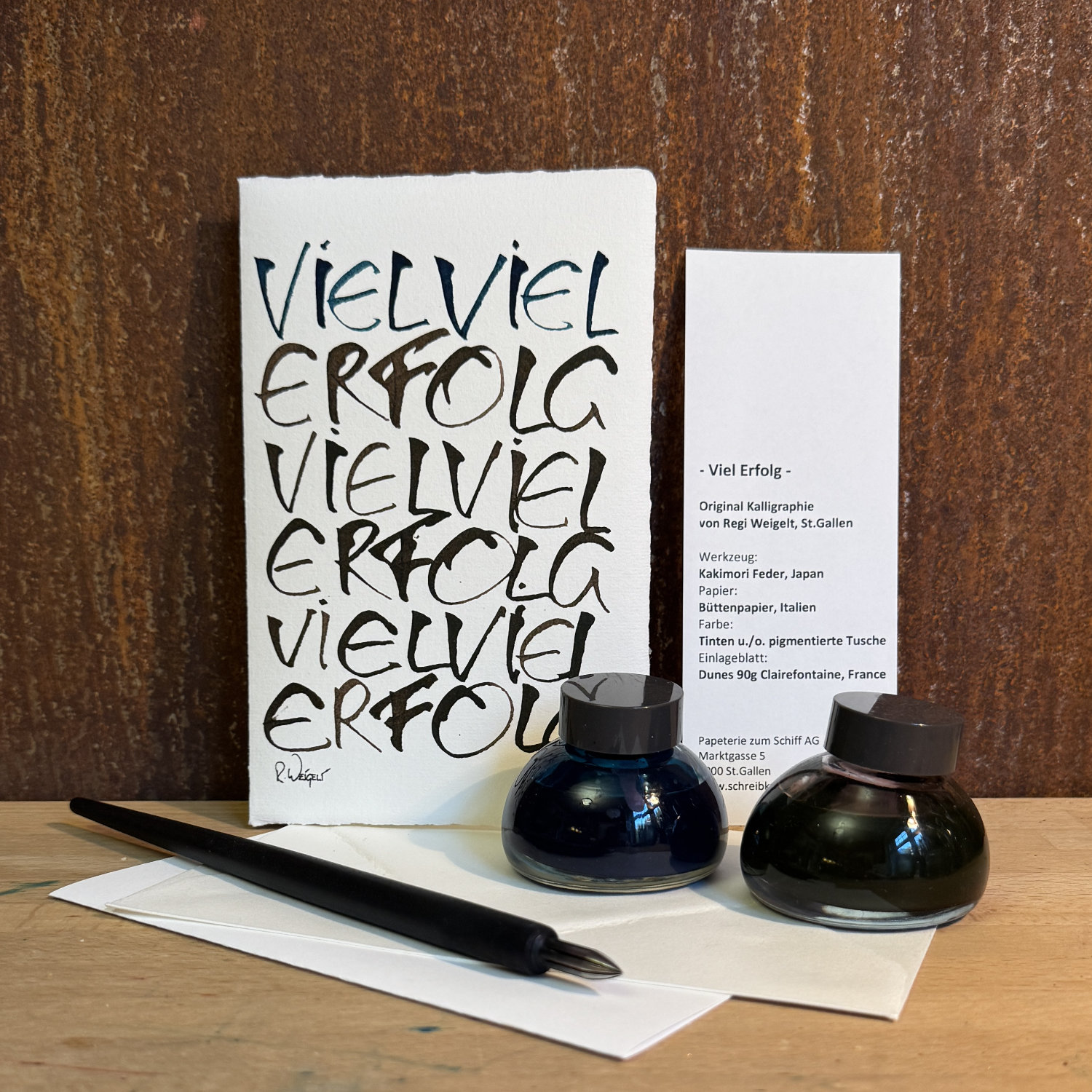 Artecarta UNIKAT Karte Viel Erfolg