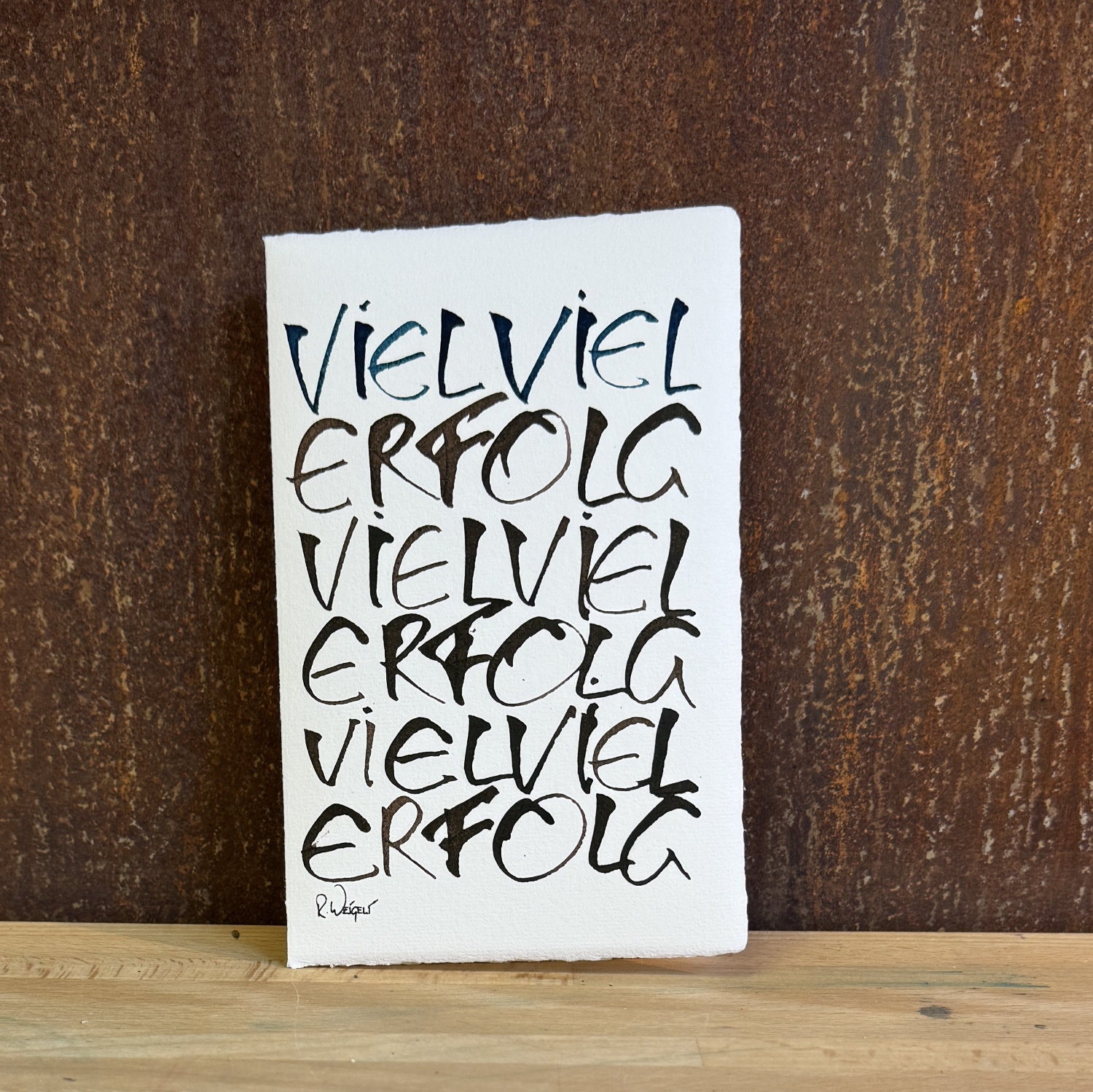 Artecarta UNIKAT Karte Viel Erfolg